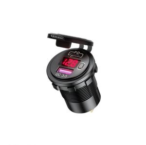 ที่ชาร์จในรถยนต์รุ่นใหม่ ที่ชาร์จ PD 12-24V ที่ชาร์จในรถยนต์แบบดัดแปลง PD+QC3.0 ชาร์จเร็ว พร้อมสวิตช์สำหรับ iPhone - Product Image 4