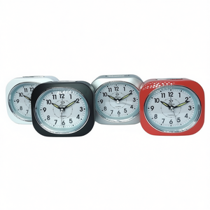 Desk <b>Clock</b> Set 4 Pack Colorful Square Analog Alarm <b>Clocks</b> For Home Office Bedroom Use - Product Image 2