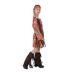 Nouveau costume d'Halloween <span class=keywords><strong>hippie</strong></span> pour filles, enfants, amoureux <span class=keywords><strong>de</strong></span> la paix, style bohème, tenue <span class=keywords><strong>de</strong></span> <span class=keywords><strong>déguisement</strong></span> pour la scène, la photographie, les fêtes, les jeux <span class=keywords><strong>de</strong></span> rôle - Product Image 2