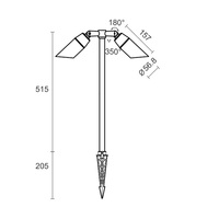 Lampes de jardin LED 12W DC IP65, projecteurs de pelouse, éclairage décoratif extérieur, lampes paysagères étanches