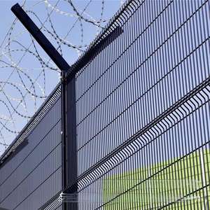 사각 등반 방지 아연 도금 용접 분말 코팅 와이어 메쉬 안전 울타리 - Product Image 1