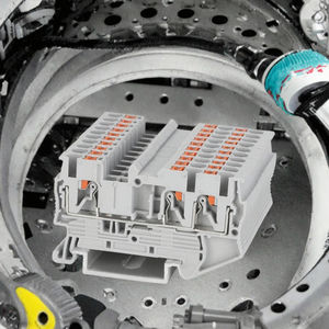 Bloque de terminales de plástico de doble conductor JPT2.5-TW de 2.5mm, conector de resorte de carril DIN combinado de inserción por compresión - Product Image 3