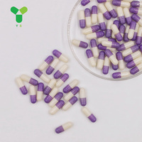 Fabricant YS Capsules végétales vides de taille 0 violettes et jaunes Capsules végétales vides