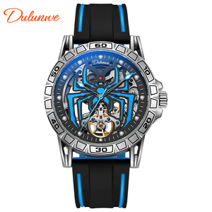 Reloj mecánico Dulunwe 6026D, reloj de pulsera popular a la moda, araña luminosa resistente al agua, reloj de concepto de agujero de gusano para hombre de alta calidad - Product Image 4