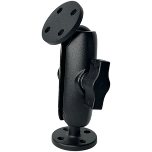 Universal Double Ball Mount with Two Round Plates and Medium Arm for Drill-Down Mounting for <b>Tablet</b> PC Stands - Product Image 1