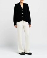 Cardigan en cachemire pour femme, boutonné, décontracté, chaud, pull en cachemire