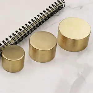 Maxery New Design Brass Metal Medicine Box For Business Trips Fashion Tea Cans Portable Storage Box