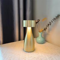 Lampu Meja Restoran Nirkabel Dapat Diredupkan & Diisi Ulang, Dioperasikan dengan Baterai, Tanpa Kabel, Dapat Diisi Ulang untuk Hotel