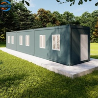 Maison de conteneur préfabriquée modulaire mobile personnalisée WinFair, bureaux préfabriqués en kit pour Afrique du Sud, idéale pour bureau de jardin / studio de cour arrière