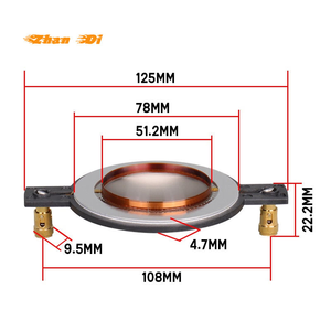 8ohm Horn Super Tweeter <strong>Diaphragm</strong> 72.2mm Voice Coil 12V <strong>Car</strong> Audio Replacement 1 Year Warranty Titanium - Product Image 6