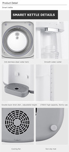 Mini GRIP pour Adjustable made glass range hood kitchen appliances kettle maker electrics with thermometer - Product Image 2