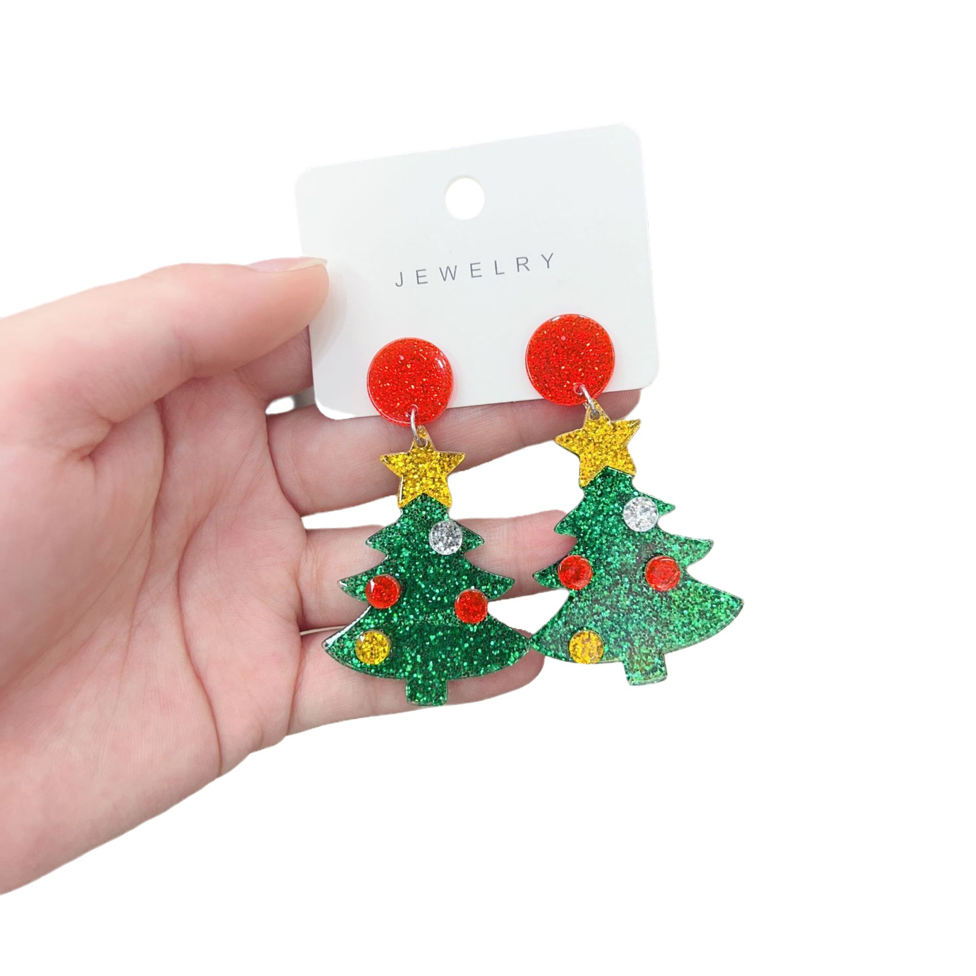 Christmas tree - earrings