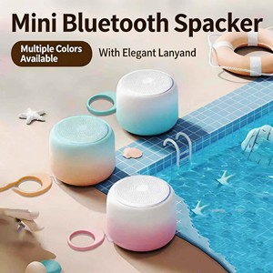 Portable IPX2 Waterproof <b>Mini</b> Bluetooth <b>Speaker</b> Gradient Macaron Color Wireless Outdoor Small <b>Speaker</b> - Product Image 5