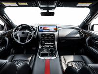 Boîte d'accoudoir centrale arrière en gros avec écran pour Nissan Patrol Y62, mise à niveau style Y63, ensemble de modification intérieure