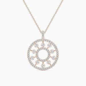 จี้เพชรทองคำ 14K คุณภาพสูงสำหรับผู้หญิง สวมใส่ได้ทุกวัน ผลิตโดยผู้ผลิตเครื่องประดับชั้นดี รับออกแบบตามสั่ง OEM - Product Image 6