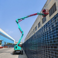 Plateforme élévatrice automotrice Longqing TB11-TB22 à bras articulé, petite taille, hauteur maximale de 9m à 20m pour opérations en altitude.