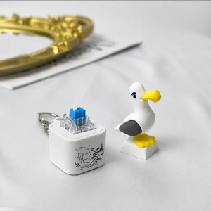 Llavero <span class=keywords><strong>de</strong></span> PVC con Forma <span class=keywords><strong>de</strong></span> Gaviota para Aliviar el Estrés, con Efectos <span class=keywords><strong>de</strong></span> <span class=keywords><strong>Sonido</strong></span> y Luz, Carga Tipo C - Product Image 2
