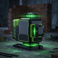 Niveau laser vert 4D de qualité industrielle, 16 lignes, auto-nivelant, pour pose de carrelage extérieur