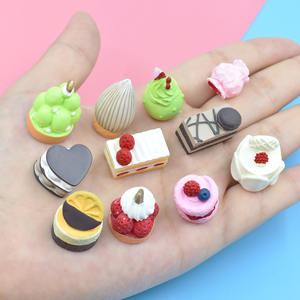 Preciosos Cabujones de Resina con Forma de Postres y Pasteles en Miniatura, con Base Plana, para Casa de Muñecas, Juguetes de Comida en Miniatura y Decoración de Manualidades DIY - Product Image 2