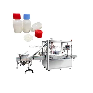 2024 Automatic Herbs Jar Spices Filling Capping Machine Bottle Powder Filling Machine