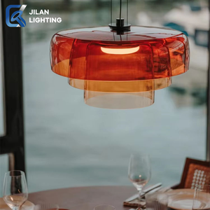 Elegante Lámpara Colgante LED de Hierro y Vidrio Verde, Redonda, con 20000 Horas de Vida Útil, Eficiente Energéticamente - Product Image 3