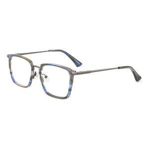 Monturas Ópticas Italianas Mazzucchelli, Marcos Ópticos, Montura de Metal y Acetato, Armazón de Gafas Ópticas - Product Image 5