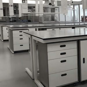 โต๊ะปฏิบัติการแบบโครงเหล็ก C-Frame รุ่น TL-1-12 สำหรับงานอุตสาหกรรมสมัยใหม่ พร้อมตู้เคลื่อนที่ โครงเหล็กแข็งแรงทนทานเคลือบอีพ็อกซี่เรซิ่น เหมาะสำหรับโรงพยาบาลและโรงเรียน - Product Image 1