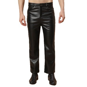 Latest Design <b>Men</b> <b>Leather</b> <b>Pants</b> Best Full Length <b>Men</b> Casual Wear <b>Leather</b> <b>Pants</b> Durable Material Made <b>Leather</b> <b>Pants</b> Made - Product Image 1