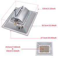 Couveuse chauffante GPL pour poulets Lampes chauffantes Allumage automatique Couveuse à gaz infrarouge pour poussins
