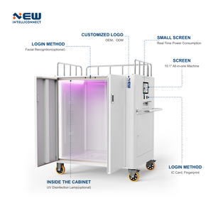 Carro de lavandería inteligente RFID de 1100 L para CSSD/MDRD, con transporte, almacenamiento y auto-inventario, tipo carrito/trolley - Product Image 2