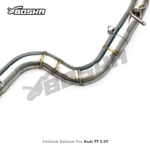 ท่อไอเสียแบบ Catback พร้อมวาล์วเก็บเสียงสำหรับ Audi TT/TTS 2.0T ปี 2010-2019 ยี่ห้อ Boska ทำจากสแตนเลส ปลายท่อสีฟ้าไหม้ - Product Image 3
