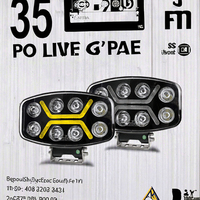 Feux de conduite à LED super lumineux de 10 pouces pour Scania et pour remorques de camions Volvo Taches de toit 12V 24V-État neuf