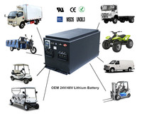 Baterai Truk Pendingin CTS 24V 48V 400Ah LiFePO4 Deep Cycle |   Terminal Kapasitas Khusus untuk Transportasi Rantai Dingin OEM