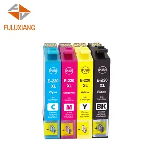 FULUXIANG uyumlu 220XL T220XL 220 T220 Epson WF2630 2650 2660 yazıcı için mürekkep kartuşları