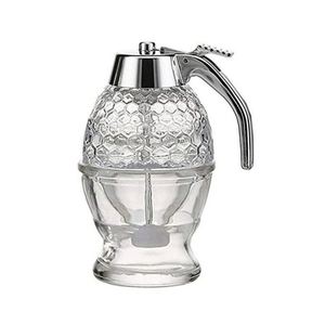 Hot Sale Online New Kitchen Tool-ABS Transparent Honey Dispenser 200ML Non Drip Glass Baking Syrup Jam Food Storage <b>Container</b> - Product Image 3