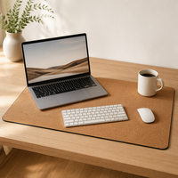 Tapis de souris en liège naturel, tapis de bureau, tapis de clavier, tapis de bureau antidérapant, tapis de bureau écologique, protection de bureau pour le bureau et la maison