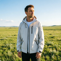 Veste tendance à capuche 3-en-1 avec doublure polaire amovible pour homme et femme, imperméable, multi-poches, ensemble deux pièces coupe-vent pour l'extérieur
