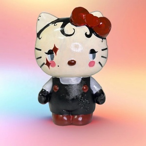 Suministros DE ARTE 20cm dibujos animados el monstruo DIY pintura muñeca en blanco dinero Banco DIY figura modelo pintado Graffiti ornamento regalo - Product Image 3