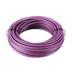AISI 304/316 7x7 filo in acciaio inossidabile rivestito di plastica con PVC/PP/Nylon rivestito di rete per cavi di fabbricazione - Product Image 1