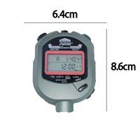 Chronomètre Double Rangées 60 Mémoire Running Training Metal Pocket Chronomètre Professionnel De Poche Électronique Sports Stopawtch