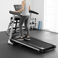 Tapis roulant multifonctionnel pour salle de sport à domicile, 2,0 CV, pliable, écran LCD, vitesse de 12,8 km/h