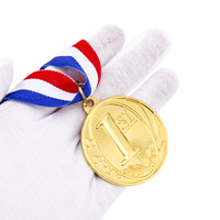 Médailles de compétition sportive en alliage de zinc durable, plaquées, épaisses, de haute qualité, gravées au laser, imprimées UV, médailles de rangement, médailles de football