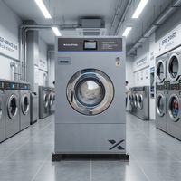 Lave-linge commercial populaire à très grande capacité, faible bruit, en acier inoxydable, avec structure anti-vibration, pour production de blanchisserie centralisée