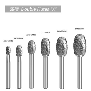 Laiwei Conical Carbide <b>Rotary</b> File 6x6x10 Single Flute For Engraving <b>Machine</b> HRC60 - Product Image 4