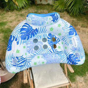 Canapé flottant gonflable en forme de coquille de tortue, en PVC, avec porte-gobelets, chaise longue d'extérieur - Product Image 2