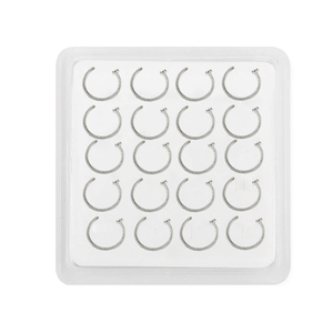 20 Anillos de Nariz Falsos de Acero Inoxidable, Clip para Mujeres y Hombres, Anillos de <span class=keywords><strong>Labio</strong></span> Sin Perforación, 20G 8mm, Dorado, Negro, Oro Rosa, Joyería <span class=keywords><strong>en</strong></span> Caja - Product Image 5
