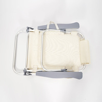 Chaise de plage pliante extérieure légère chaise pliante en aluminium à siège bas de style moderne pour une utilisation à la plage