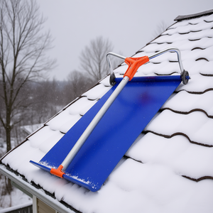 Rastrillo para nieve de aluminio ligero de 17 pies con ruedas ajustables para remover nieve del techo de la casa - Product Image 2