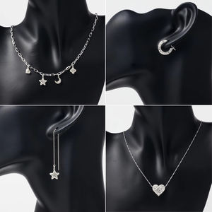 OEM vente en gros de petits bijoux de mode en argent sterling 925 massif collier pendentif breloques - Product Image 6
