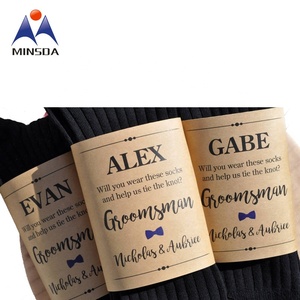 Minsda Nhãn Tất Bọc Giấy Kraft In Bao Bì Tùy Chỉnh Siêu Chất Lượng - Product Image 3